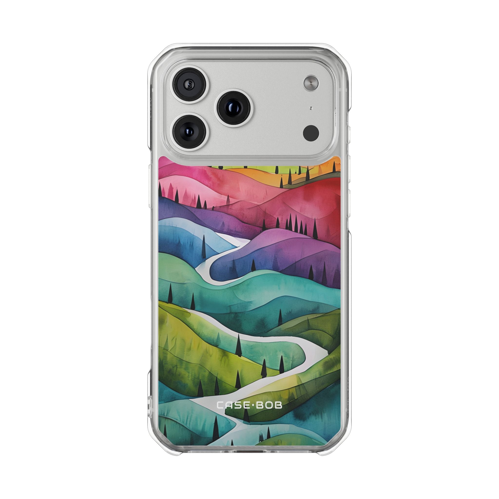 Rolling Hills Pink iPhone 17 Pro Max Case - Impact