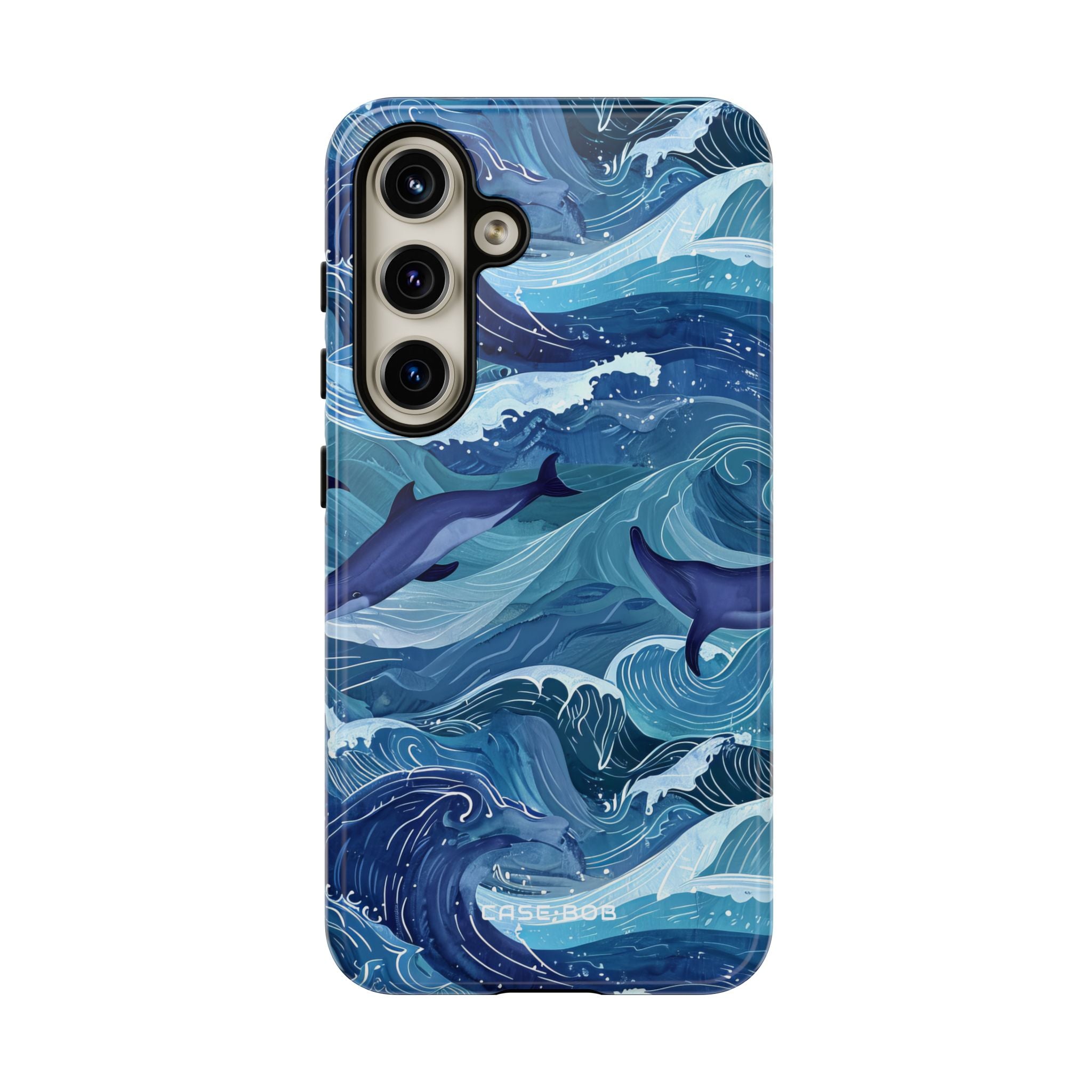 Dolphin Waves Samsung S24 Case - Tough