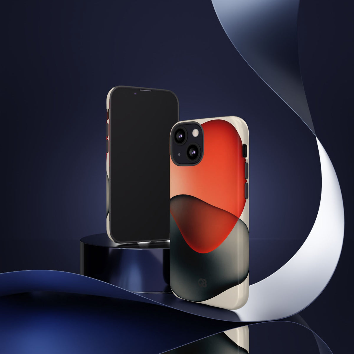 Translucent Crimson Form · Tough Phone Case for iPhone · Red