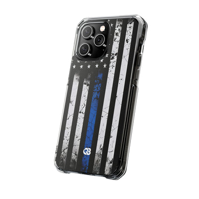 Gritty Cobalt Flag · Impact Phone Case for iPhone · Magsafe