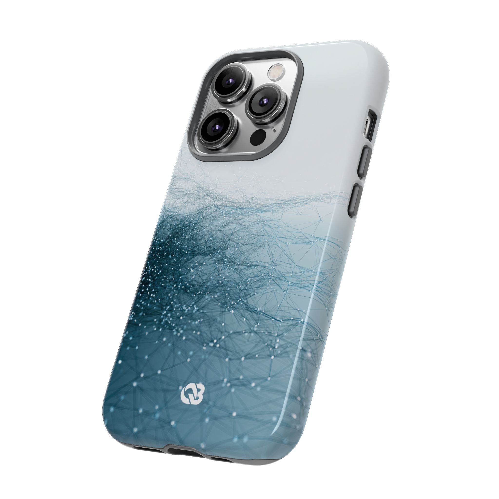 Teal Tough Phone Case for iPhone - Arctic Pulse Mesh