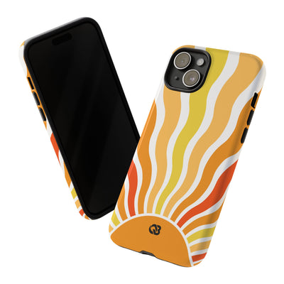 Amber Solar Waves · Tough Phone Case for iPhone