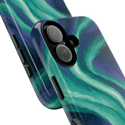 Arctic Aurora Bear · Tough Phone Case for iPhone · Teal