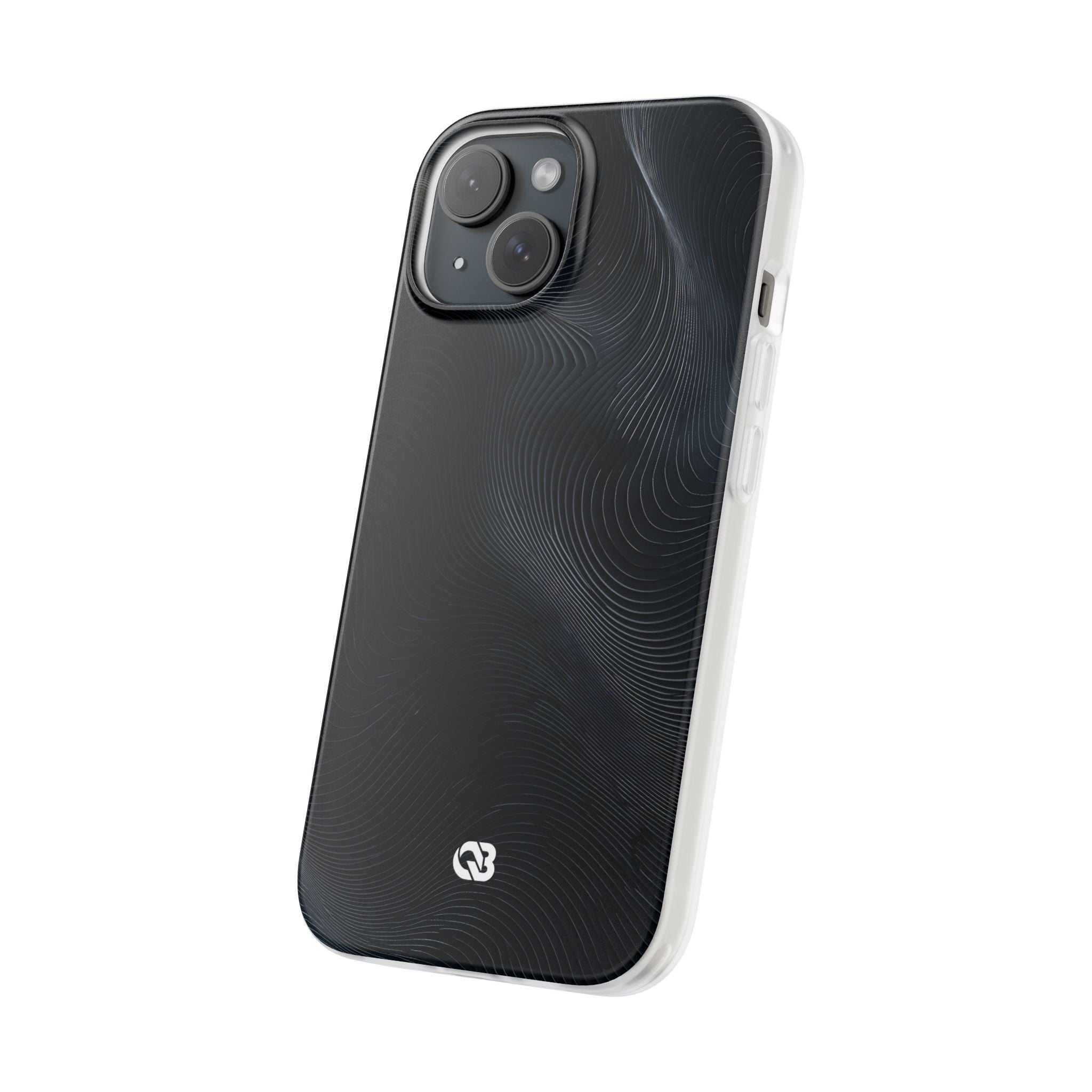 Black Lite Phone Case for iPhone - Obsidian Ridge Flux