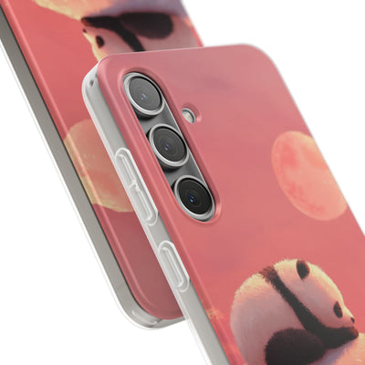 Rose Moon Panda · Soft Phone Case for Samsung