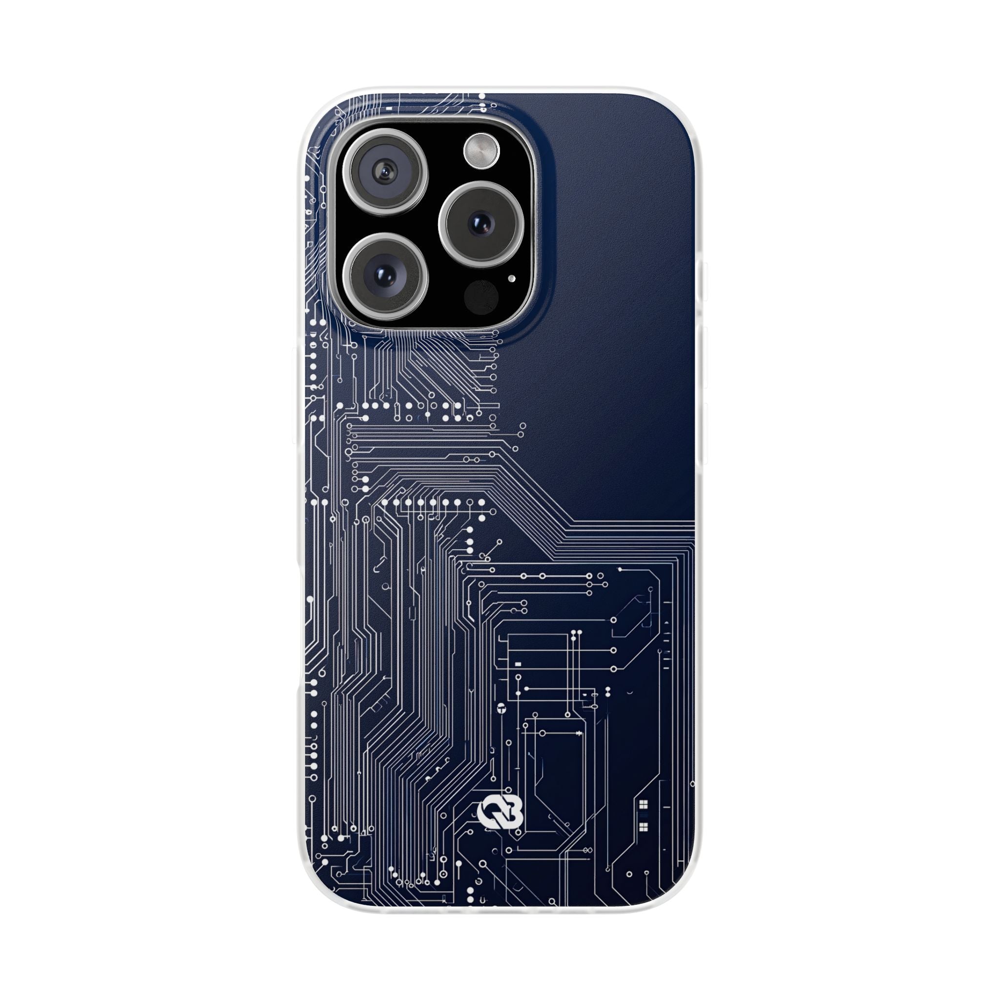 Blue Lite Phone Case for iPhone - Cobalt Data Stream
