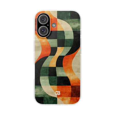 Burnt Orange Curve · Soft Phone Case for iPhone
