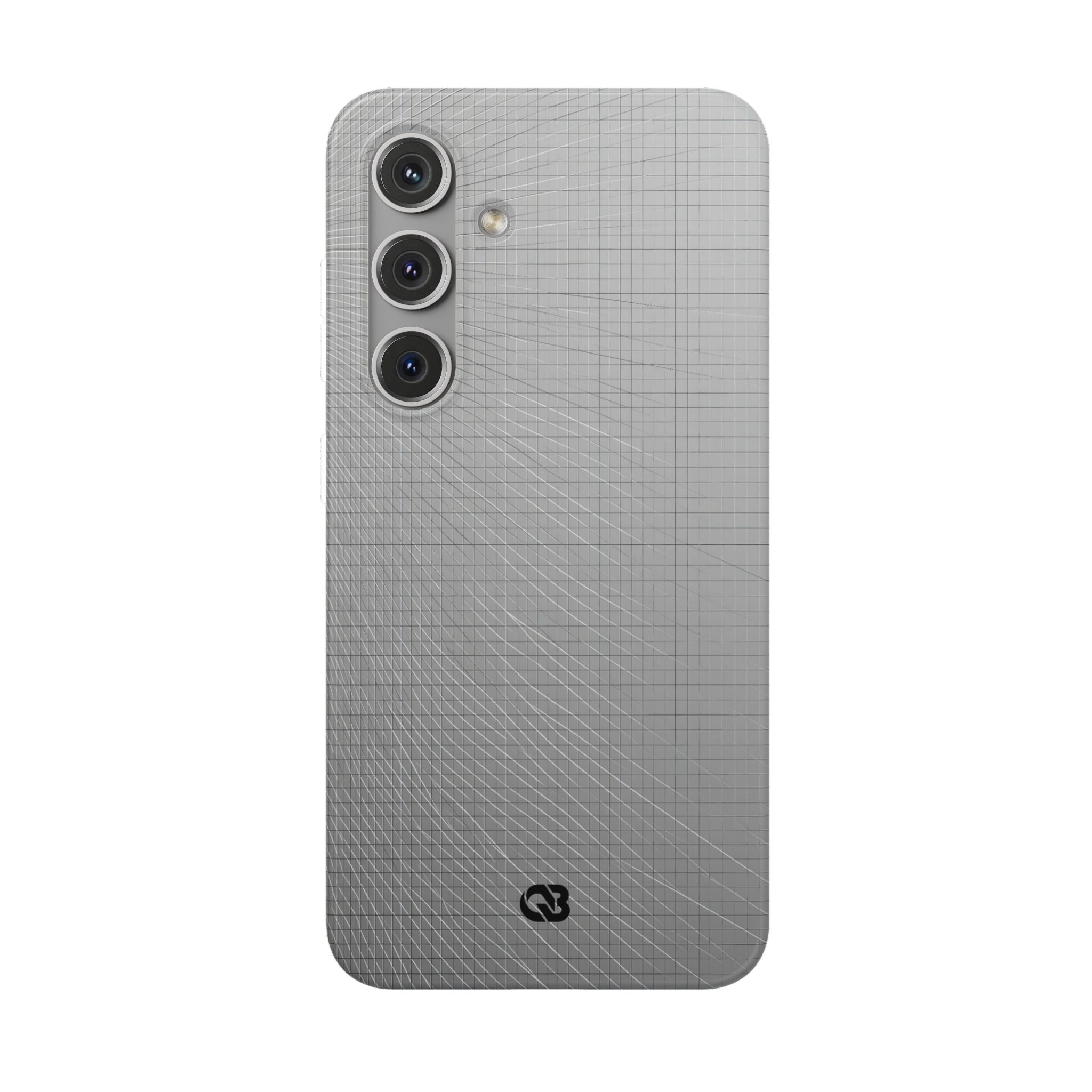 Grey Lite Phone Case for Samsung - Chrome Mesh Warp