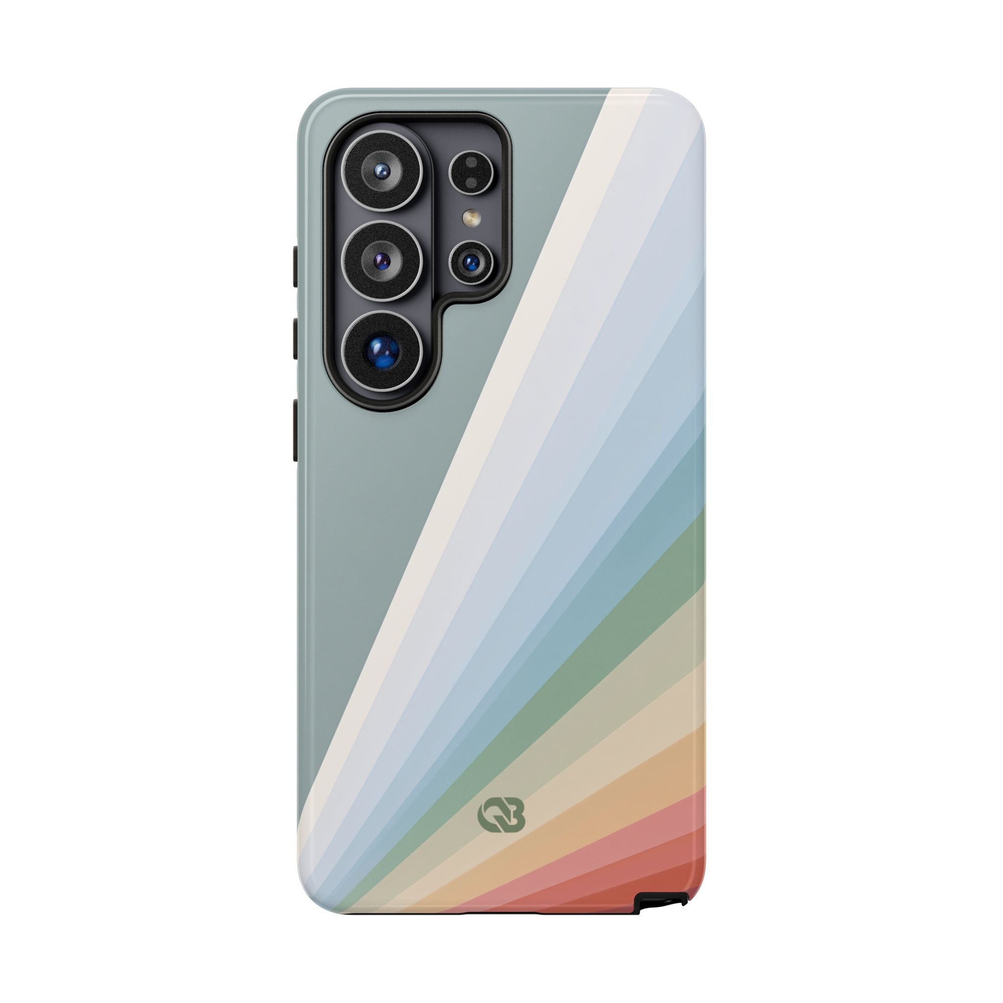 Green Tough Phone Case for Samsung - Sage Prism Beam