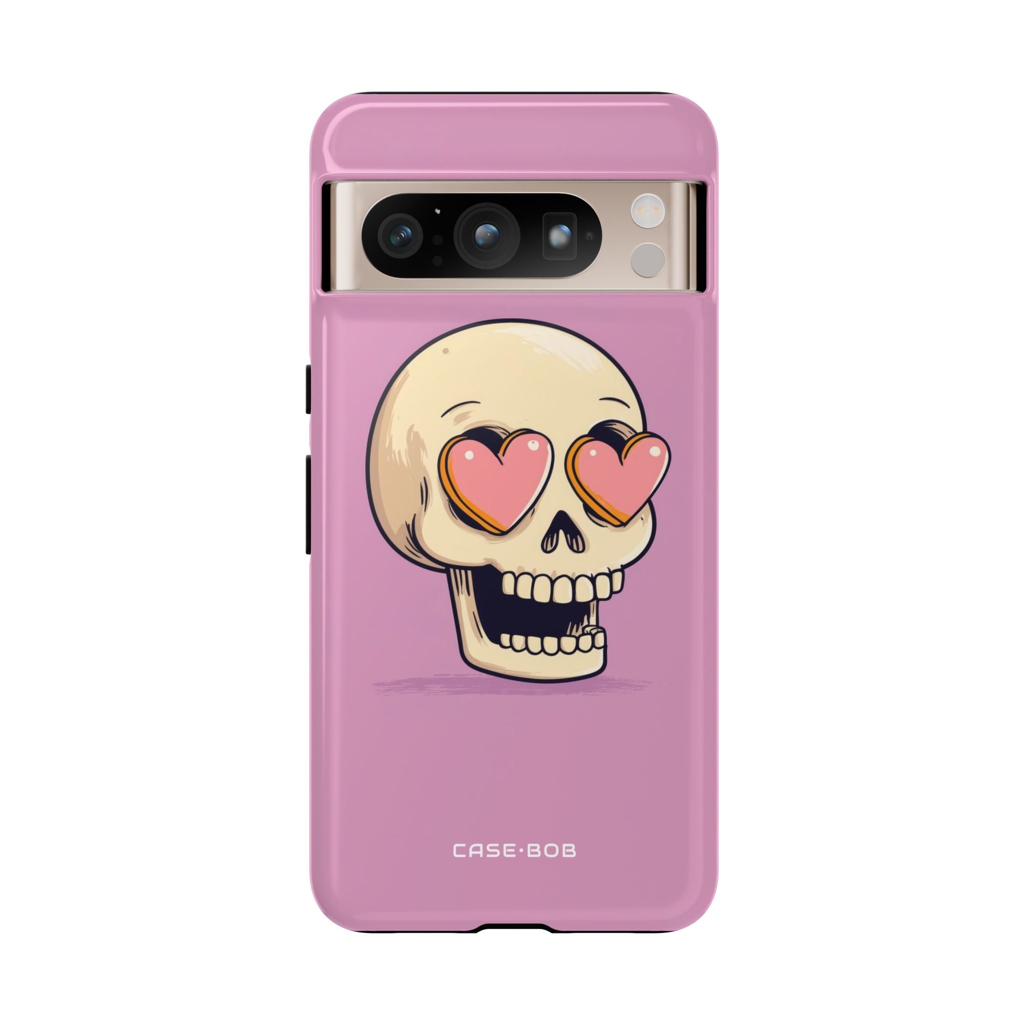 Herzäugiger Totenkopf Google Pixel 8 Pro Case - Tough