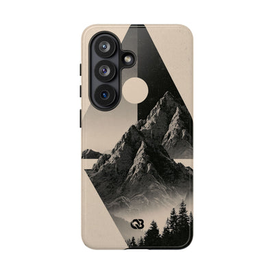 Beige Tough Phone Case for Samsung - Obsidian Summit Parchment