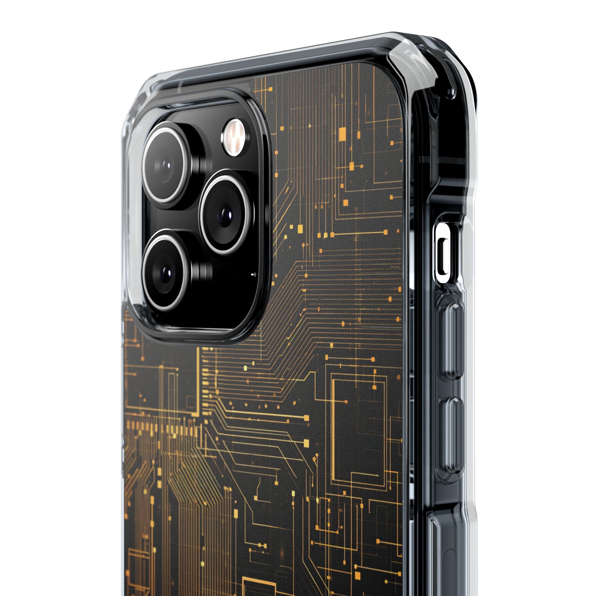Gold Impact MagSafe Phone Case for iPhone - Amber Core Mainframe