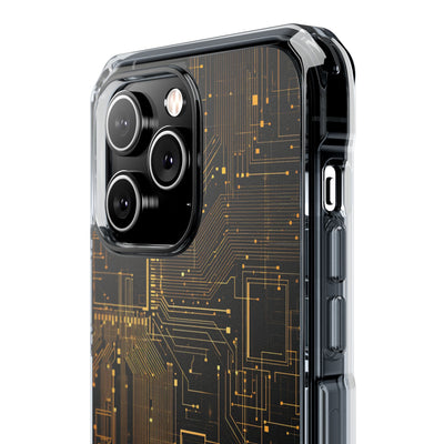 Gold Impact MagSafe Phone Case for iPhone - Amber Core Mainframe