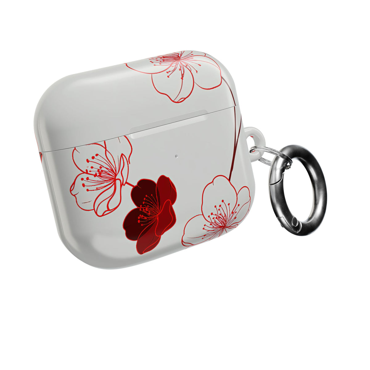 Crimson Sakura Blossom · Hard Case for AirPods & AirPods Pro · Red