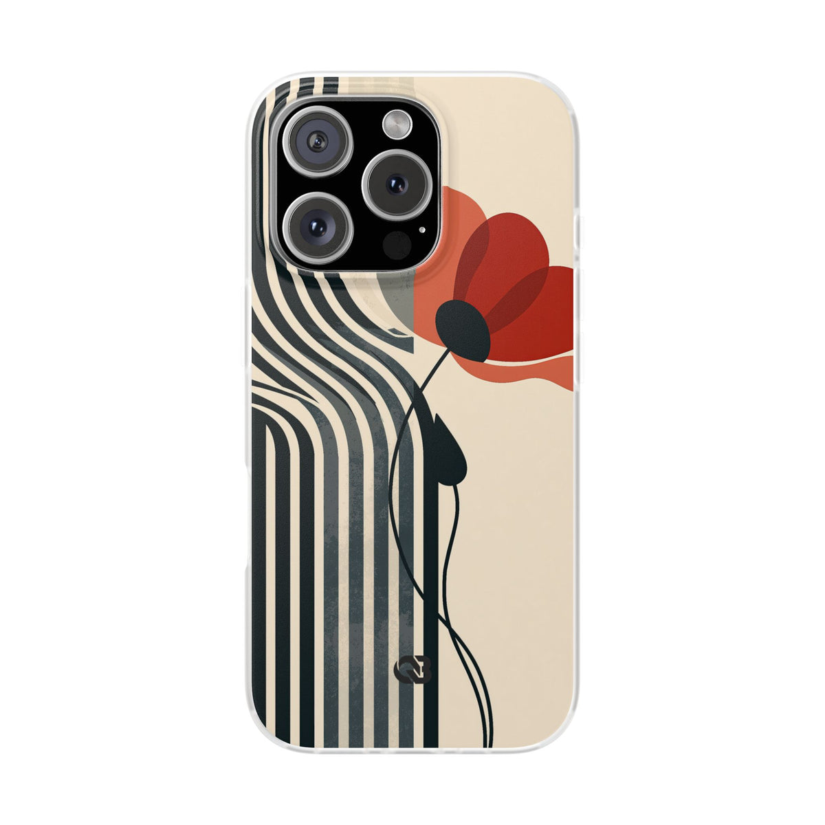 Modernist Poppy · Lite Phone Case for iPhone ·  Beige