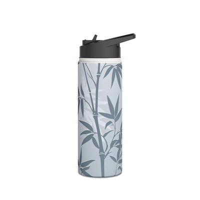 Misty Bamboo Grove · Insulated Water Bottle · Blue