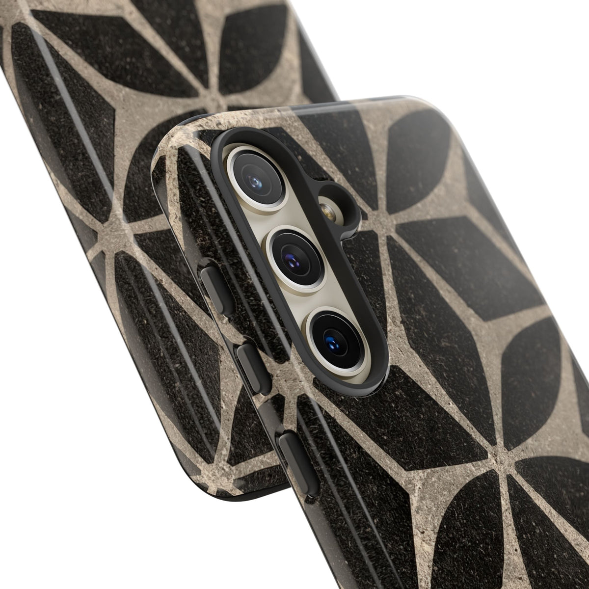 Concrete Mosaic Star · Tough Phone Case for Samsung · Black