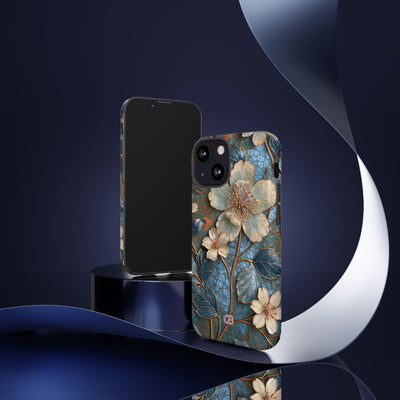 Gilded Blossom Reverie · Tough Phone Case for iPhone · Teal