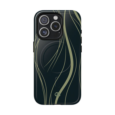 Green Tough 2.0 Magsafe Phone Case for iPhone - Obsidian Sage Flow
