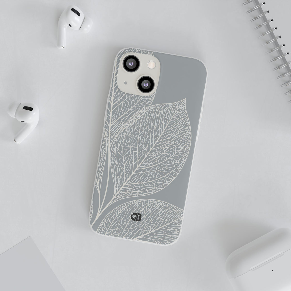 Minimal Leaf Skeleton · Lite Phone Case for iPhone ·  Grey
