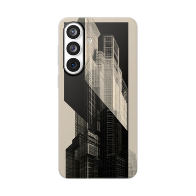 Beige Lite Phone Case for Samsung - Monolith Urban Grid