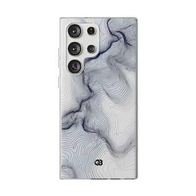 White Lite Phone Case for Samsung - Nordic Ridge Topo