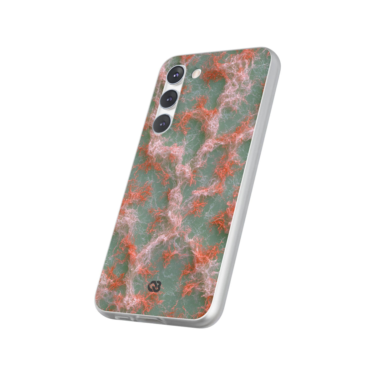Coral Pixel Matrix · Lite Phone Case for Samsung · Green