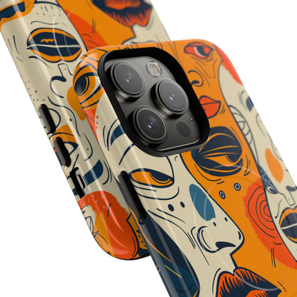 Tangled Faces Sunset iPhone 14 Pro Max Case - Tough+