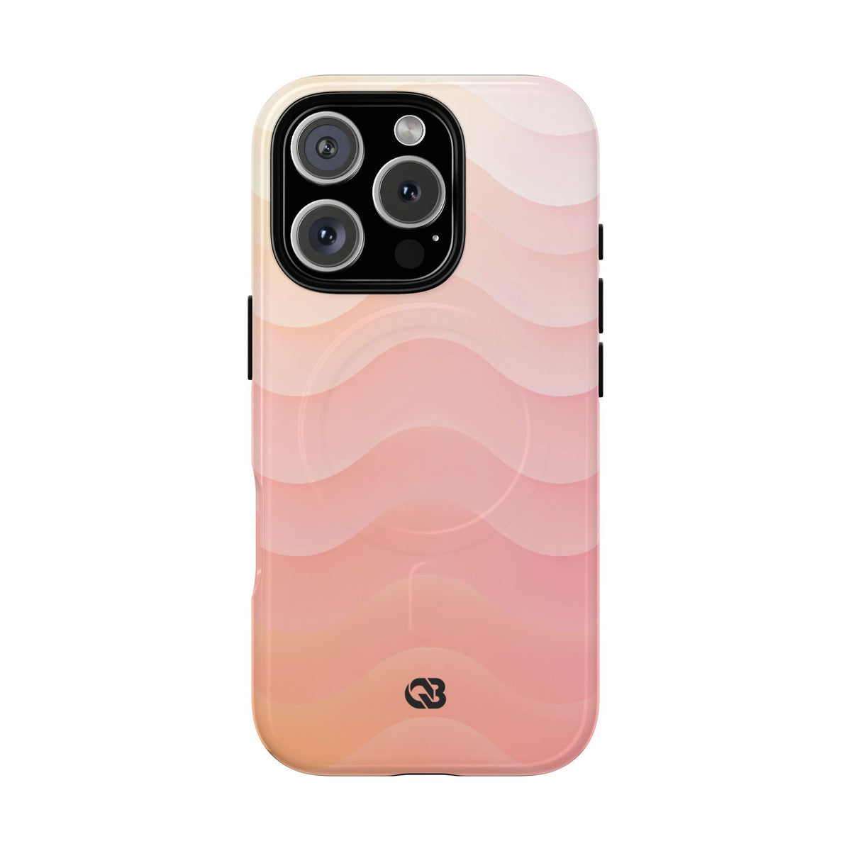 Blush Horizon Waves · Tough 2.0 Magnetic Phone Case for iPhone · Pink