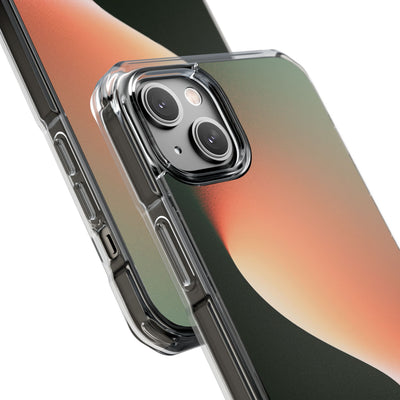 Luminous Arc · Clear Impact Magnetic Phone Case for iPhone · Green