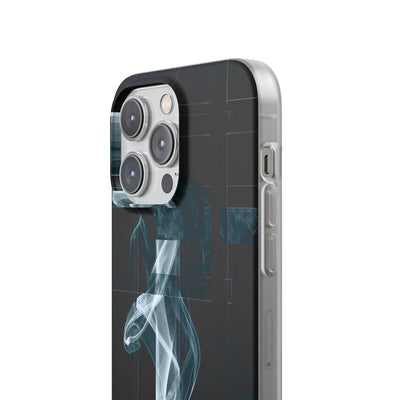 Black Lite Phone Case for iPhone - Arctic Vapor Grid