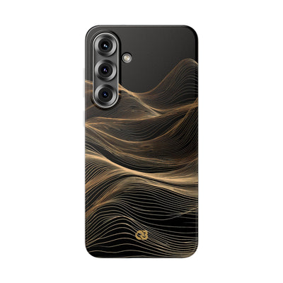 Black Lite Phone Case for Samsung - Copper Topo Ridge