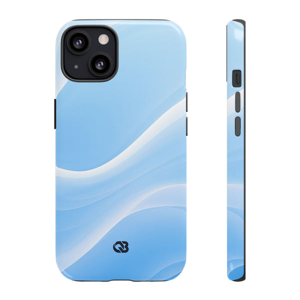 Glacial Contour Flow · Tough Phone Case for iPhone · Blue