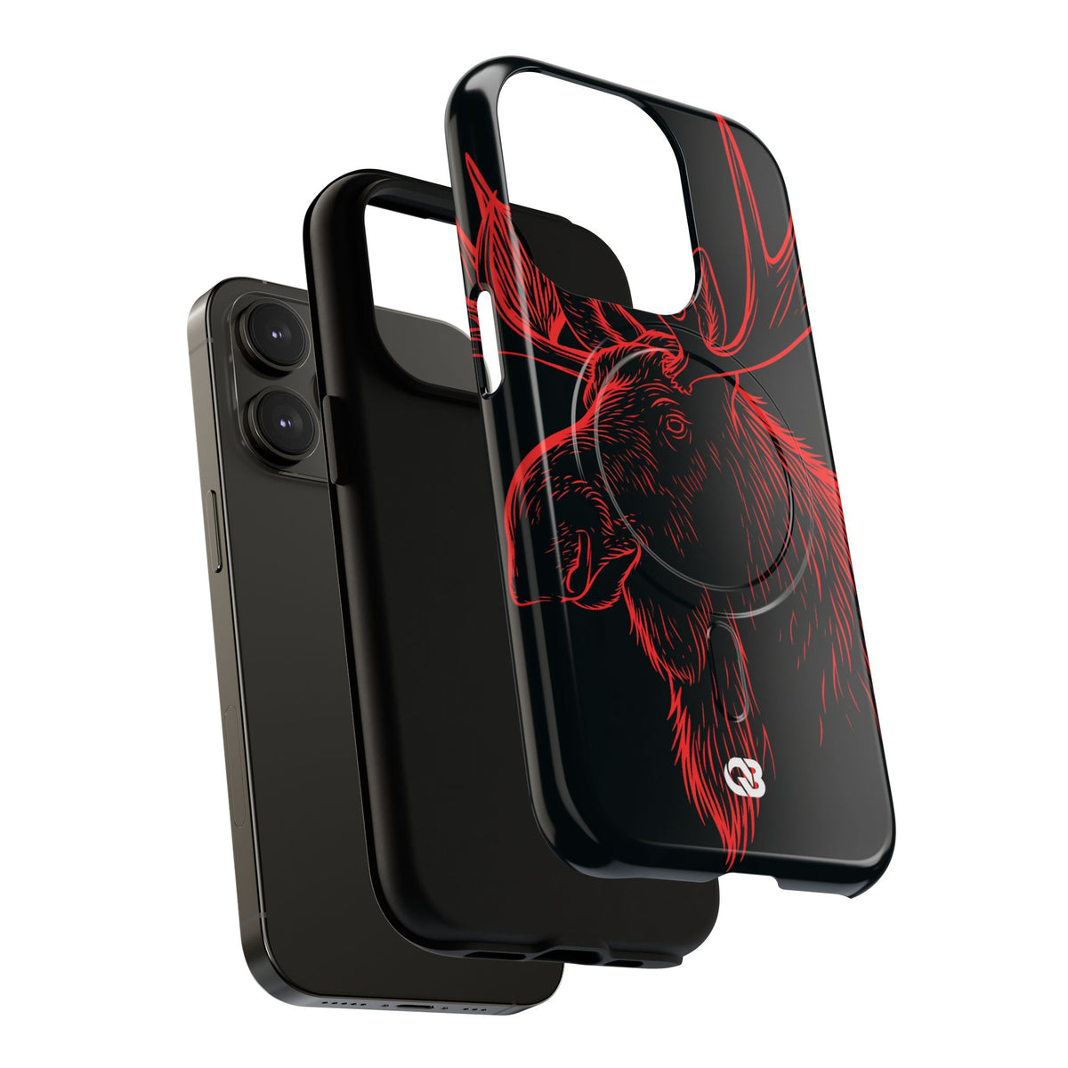 Nordic Elk · Tough 2.0 Magnetic Phone Case for iPhone · Black
