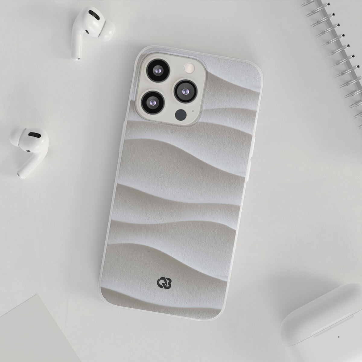 Sculpted Dune Relief · Lite Phone Case for iPhone ·  White