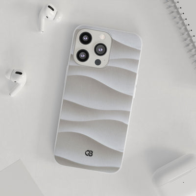 Sculpted Dune Relief · Lite Phone Case for iPhone ·  White