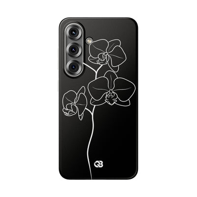 Black Lite Phone Case for Samsung - Noir Alabaster Orchid