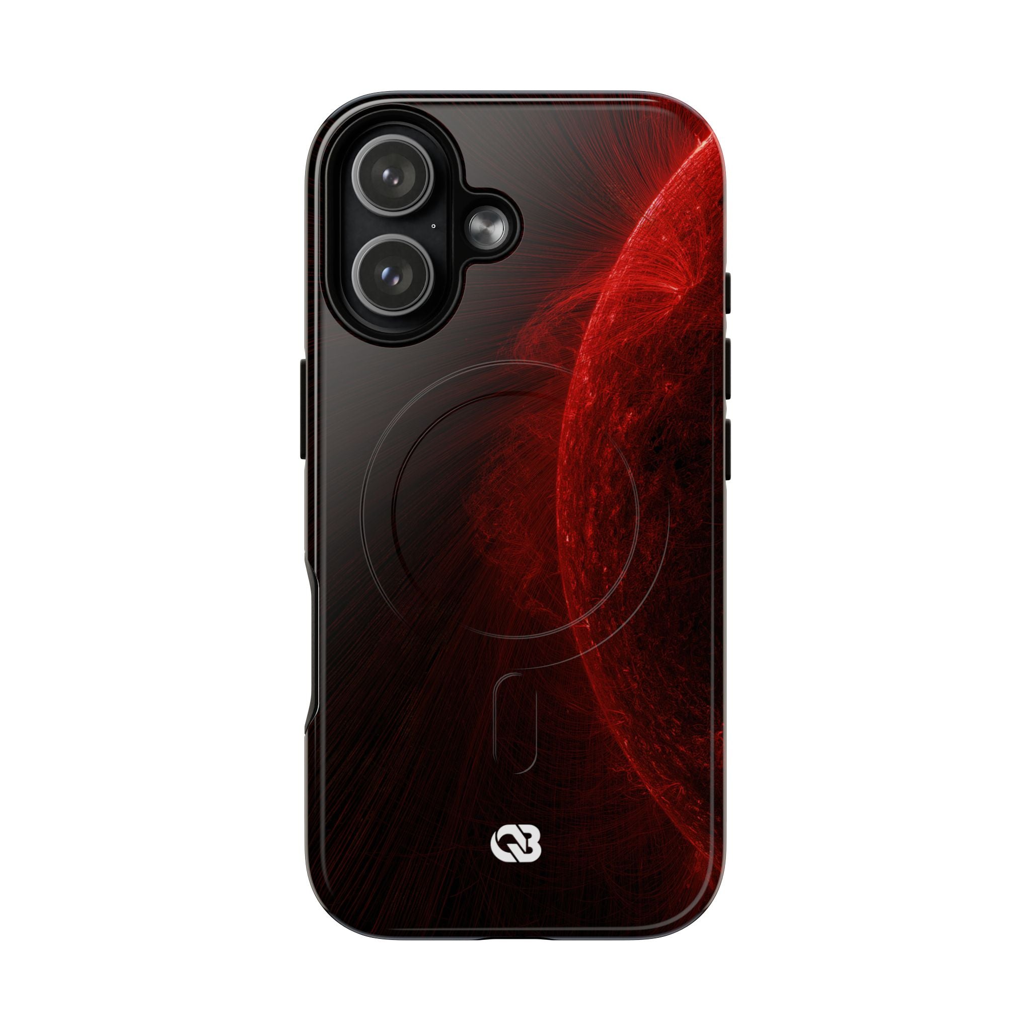Red Tough 2.0 Magsafe Phone Case for iPhone - Solar Crimson Flare