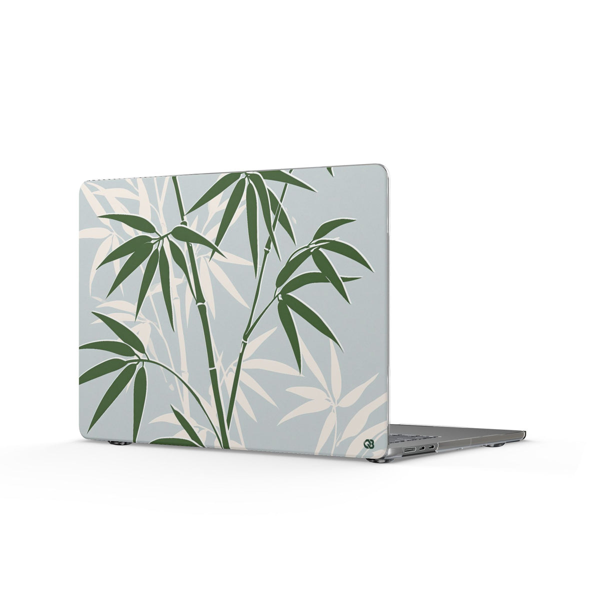Serene Bamboo · Clear Hard Case for MacBook · Green