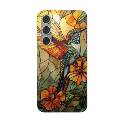 Amber Glass Hummingbird · Soft Custodia per Samsung