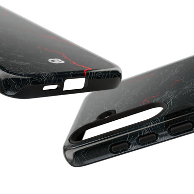 Crimson Rift · Tough Phone Case for Samsung · Black