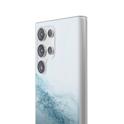 Teal Lite Phone Case for Samsung - Cyan Vector Lattice