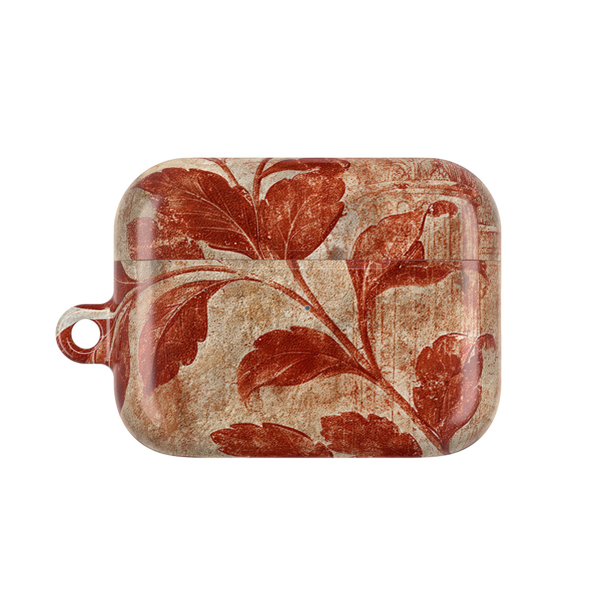 Terracotta Botanical Fresco · Hard Case for AirPods & AirPods Pro · Red