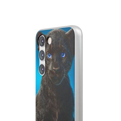 Sapphire Gaze Panther · Soft Phone Case for Samsung
