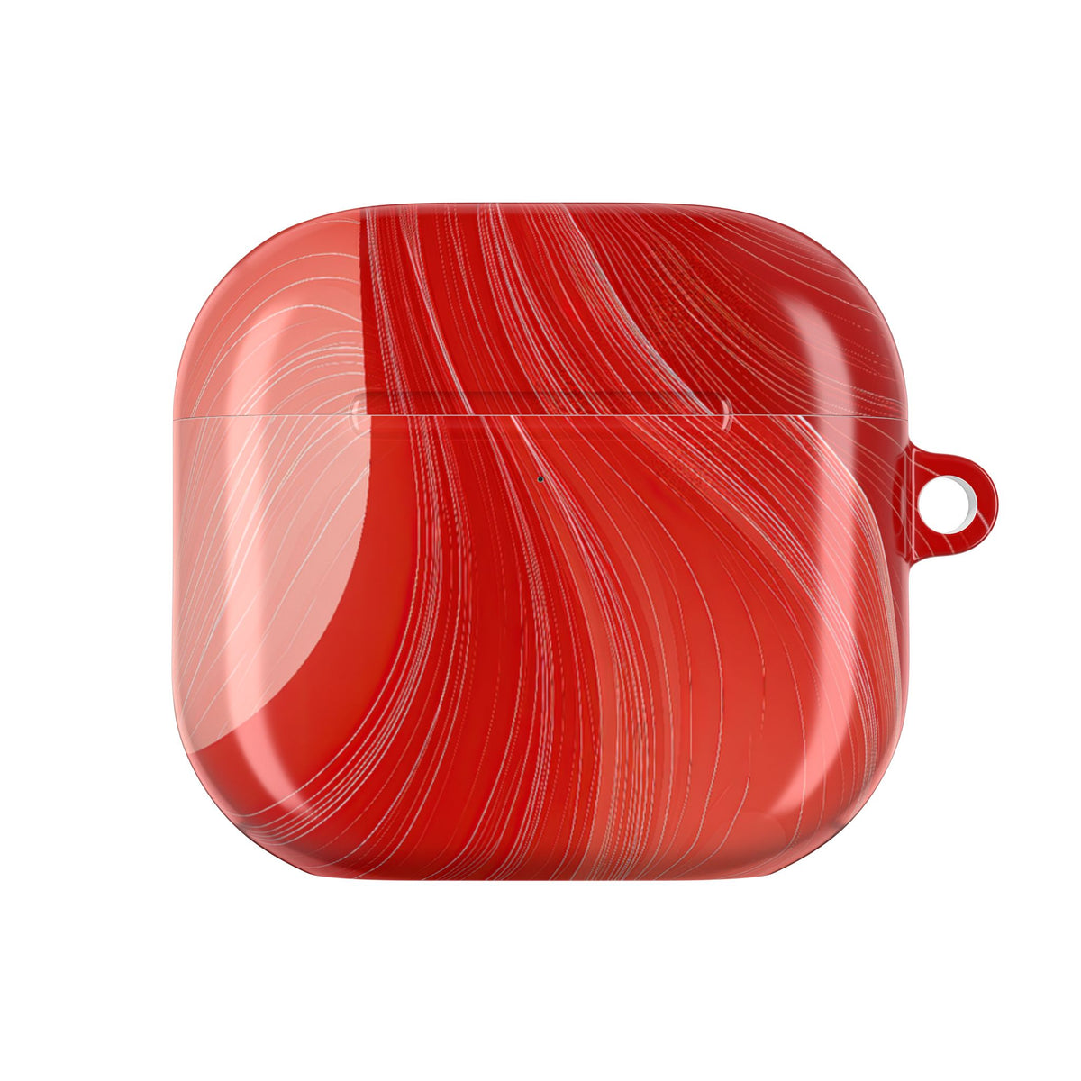 Crimson Contour · Hard Case for AirPods & AirPods Pro · Red