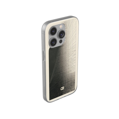 Beige Lite Phone Case for iPhone - Brutalist Graphite Grid