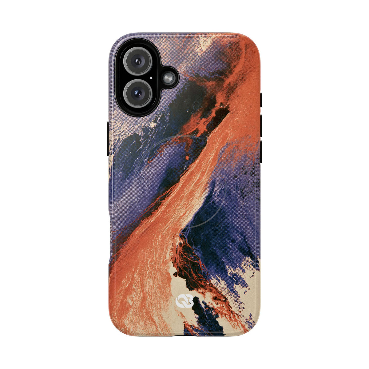 Solar Aura Drift · Tough 2.0 Magnetic Phone Case for iPhone · Orange
