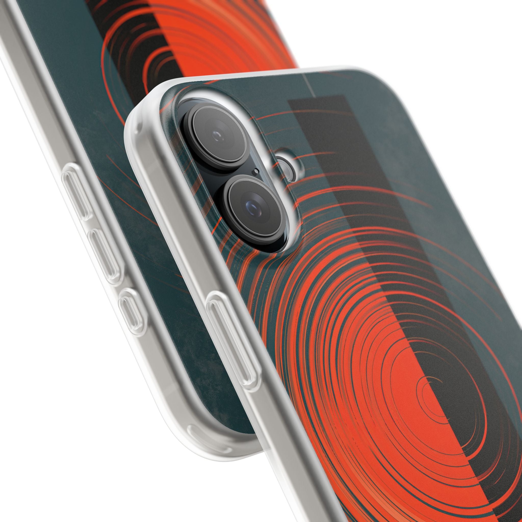 Teal Lite Phone Case for iPhone - Burnt Slate Radial