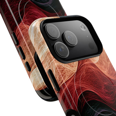 Ember Wave Dispersion · Tough 2.0 Magnetic Phone Case for iPhone · Red