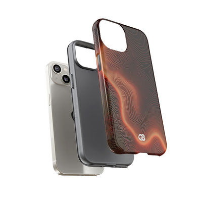 Caldera Ridge · Tough Phone Case for iPhone · Orange